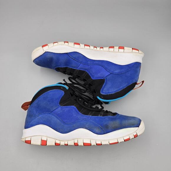 Air Men's Size 12 US Jordan 10 Sneakers Retro Tinker Blue High Top Sneakers READ - Picture 6 of 8
